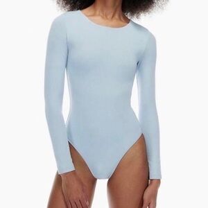Blue Long Sleeve Bodysuit